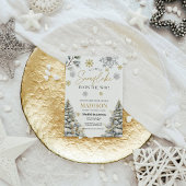 Invitation Un Petit Flocon De Neige Est En Route, Baby shower
