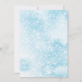 Invitation Un petit flocon de neige est sur le baby shower (Dos)