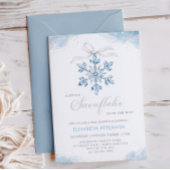 Invitation Un petit flocon de neige est sur le Baby shower Wa