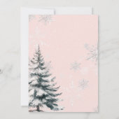 Invitation Un petit flocon de neige est sur le Baby shower Wa (Dos)