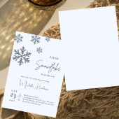 Invitation Un petit flocon de neige est sur le chemin Baby sh