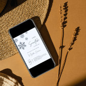 Invitation Un petit flocon de neige est sur le chemin Baby sh