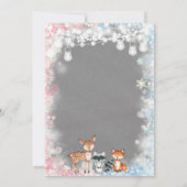 Invitation Un petit flocon de neige est sur le chemin de la r (Dos)