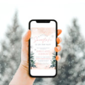 Invitation Un Petit Flocon De Neige Est Sur Le Chemin De L'In