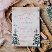 Invitation Un Petit Flocon De Neige Est Sur Le Chemin De L'In