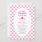 Invitation Un Petit Flocon De Neige Se Trouve Sur Le Chemin D (Devant)