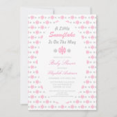 Invitation Un Petit Flocon De Neige Se Trouve Sur Le Chemin D (Devant)