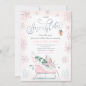 Invitation Un Petit Flocon De Neige Se Trouve Sur Le Chemin D (Devant)