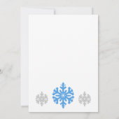 Invitation Un Petit Flocon De Neige Se Trouve Sur Le Chemin D (Dos)