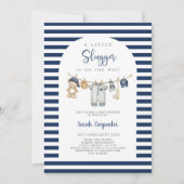 Invitation Un Petit Garçon Baby shower Slugger (Devant)
