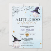 Invitation Un petit garçon bleu baby shower (Devant)