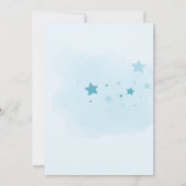 Invitation Un petit garçon bleu baby shower (Dos)
