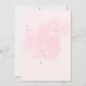 Invitation Un petit garçon est presque dû baby shower fille (Dos)