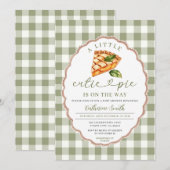 Invitation Un petit gâteau à la croûte est sur le chemin Baby (Devant / Derrière)