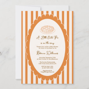 Invitation Un petit gâteau à la croûte est sur le chemin Baby