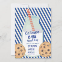 Un petit gâteau Cookie premier anniversaire