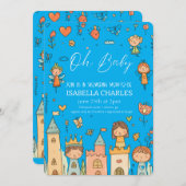 Invitation Un petit homme est en route (Devant / Derrière)