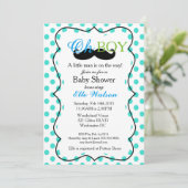 Invitation Un petit homme est sur le chemin Baby Shower Invit (Debout devant)