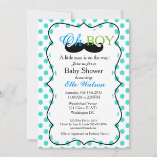 Invitation Un petit homme est sur le chemin Baby Shower Invit