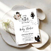 Invitation Un Petit Kitten Se Trouve Sur Le Chemin De Mignons