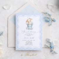 Un petit lapin arrive Bébé Fille Garçon Shower