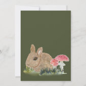 Invitation Un Petit Lapin Est En Chemin Baby shower (Dos)