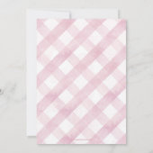 Invitation Un petit lapin est en chemin baby shower Invitatio (Dos)