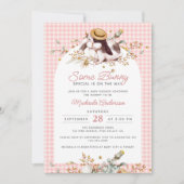 Invitation Un Petit Lapin Spécial Sur Le Chemin Baby shower B (Devant)