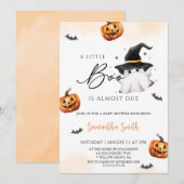 Invitation Un petit livre est presque à Baby shower (Devant / Derrière)