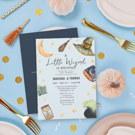 Invitation Un petit magicien brasser le garçon Baby shower d'