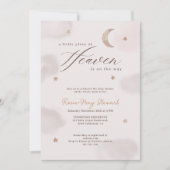 Invitation Un petit morceau de Baby shower céleste du Ciel (Devant)