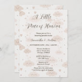 Invitation Un petit morceau du Baby shower du Ciel (Devant / Derrière)
