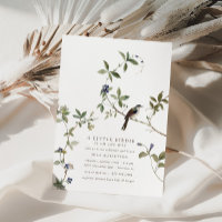 Un petit oiseau | Baby shower botanique d'automne