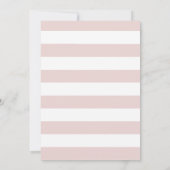 Invitation Un petit pain dans le Baby shower virtuel rose de  (Dos)