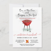 Invitation Un petit pain dans les hamburgers au four sur le B (Devant)