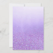 Invitation Un petit papillon Boho violet Baby shower fille (Dos)