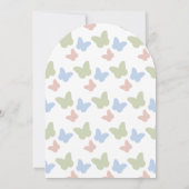 Invitation Un petit papillon Daffodil Baby shower de fille ro (Dos)