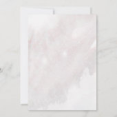 Invitation Un Petit Papillon Est En Chemin Baby shower Rose (Dos)