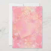 Invitation Un petit papillon est sur le chemin Baby shower ro (Dos)