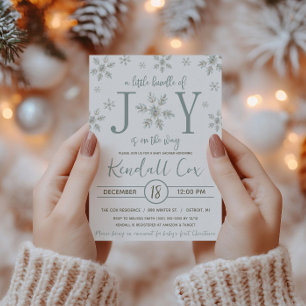 Invitation Un petit paquet de joie est en route Fête prénatal