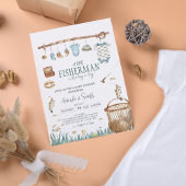 Invitation Un Petit Pêcheur est ébranlé dans le Baby shower d
