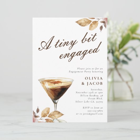 Invitation Un Petit Peu Espresso Martini (Debout devant)