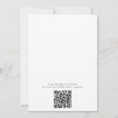 Invitation Un petit peu plus près du Oui Code QR Baby Shower (Dos)