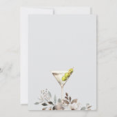 Invitation Un Petit Peu Sale Fête des mariées Martini (Dos)