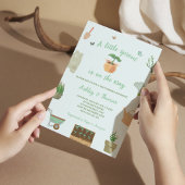 Invitation Un petit Plante de jardin de Sprout Baby shower ne