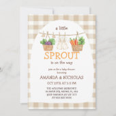Invitation Un petit pousse arrive  Baby Shower (Devant)