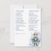 Invitation Un Petit Prince Bleu Royal Douche Qui Sait? (Dos)