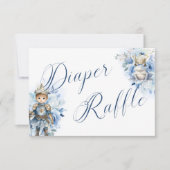 Invitation Un petit prince Concours de couche de douche bleu (Devant)