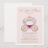 Invitation Un petit Prince est en chemin Baby shower fille (Devant / Derrière)