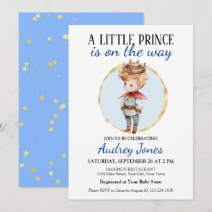 Invitation Un Petit Prince Est En Route Baby Shower